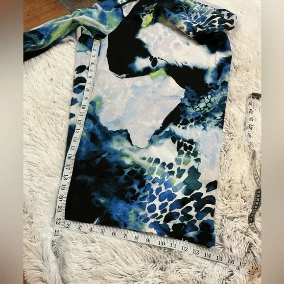 DKNY tie dye wide leg linen cropped ankle pant Women’s size 3X - Picture 5 of 10